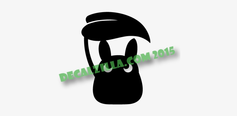 My Neighbor Totoro Silhouette With Leaf Decal Sticker - My Neighbor Totoro, transparent png
