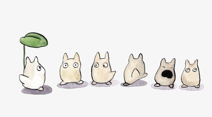 1 Chibi Totoro By Dragon Flame13 D4rs1ox - Totoro Drawing, transparent png