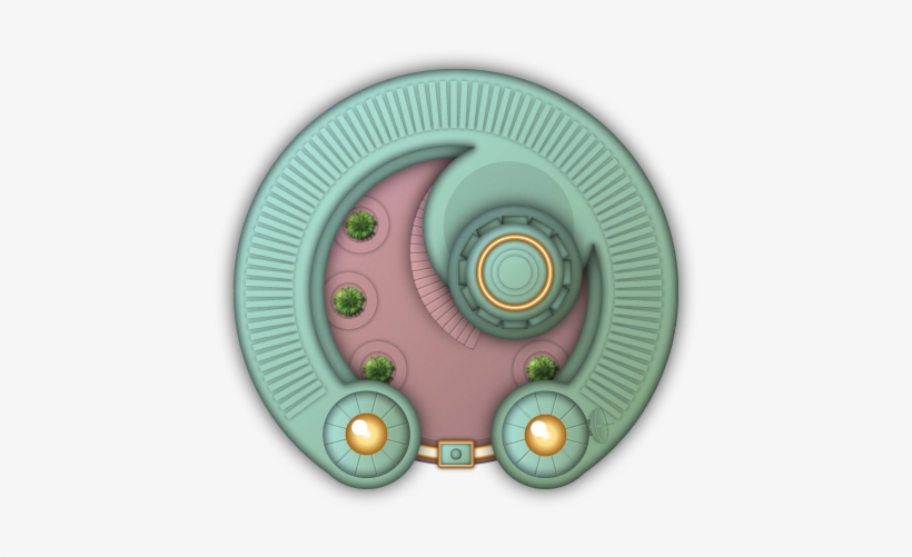 Cityographer Futuristic City Map Icons Set - Circle, transparent png