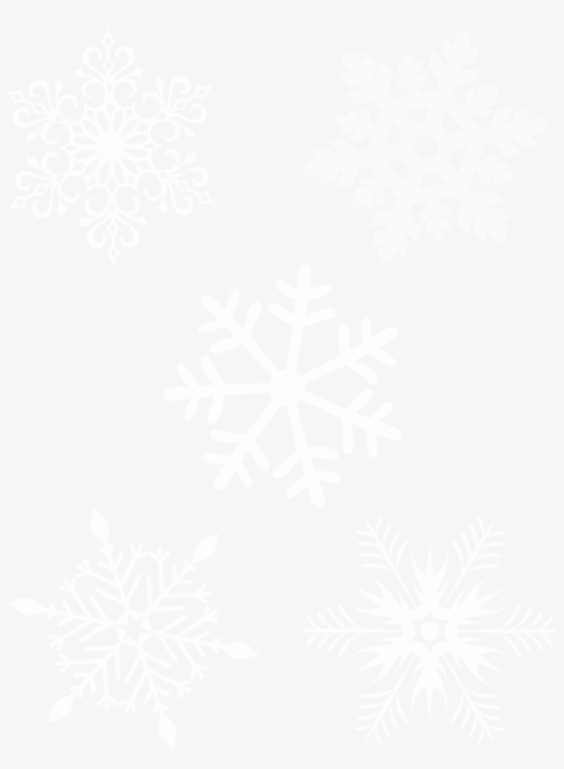 Snowflake Vinyl Sticker Wall Art, White, transparent png