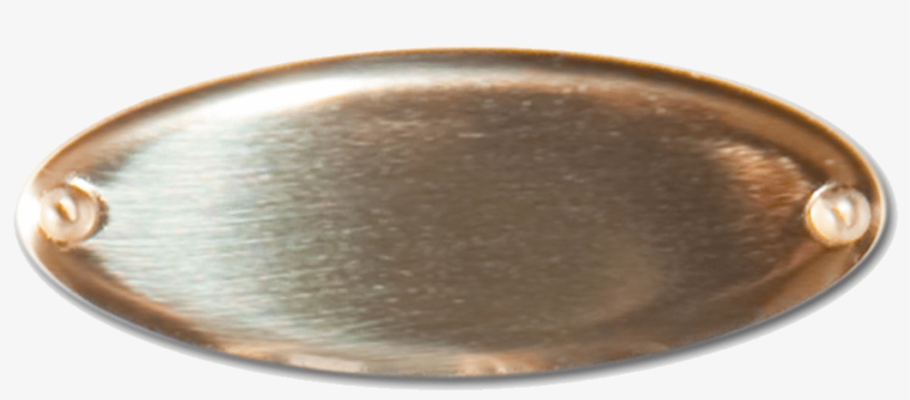 3/4″ X 1-5/8″ Bright Gold Brass Oval Plate - Gold Serving Trays Png, transparent png