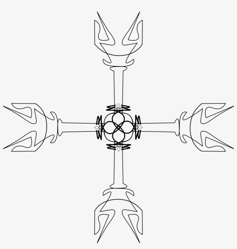 Holy Greek Futuristic Cross - Clip Art, transparent png
