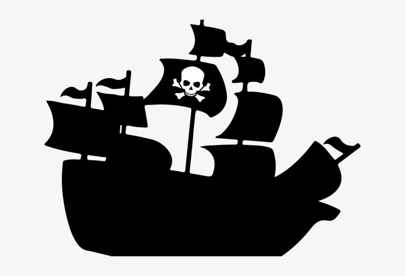 Pirates Png Transparent Images - Pirate Ship Outline Clip Art, transparent png
