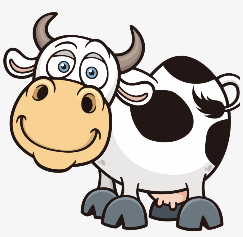 Png Free Download Cattle Cartoon Royalty Free Clip - Cartoon Image Of Cow, transparent png