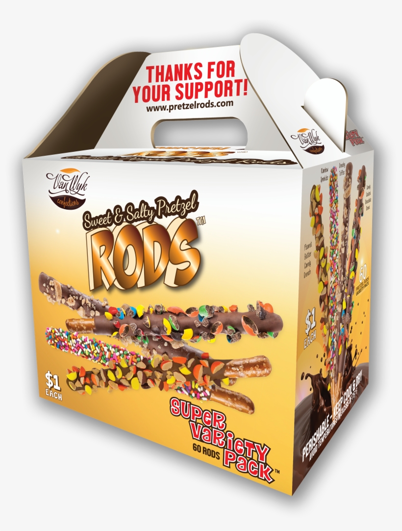 Vw $1 Original Pretzel Rods 240 Ct - Packaging And Labeling, transparent png