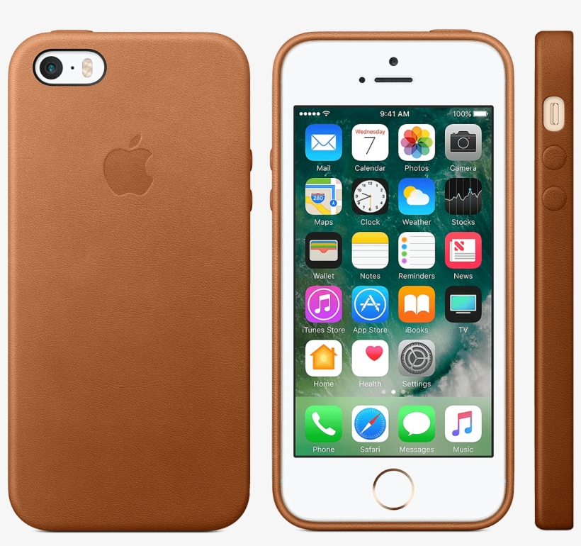 Iphone 5 S/se Leather Case, Saddle Brown - Iphone Se Leather Case Saddle Brown, transparent png