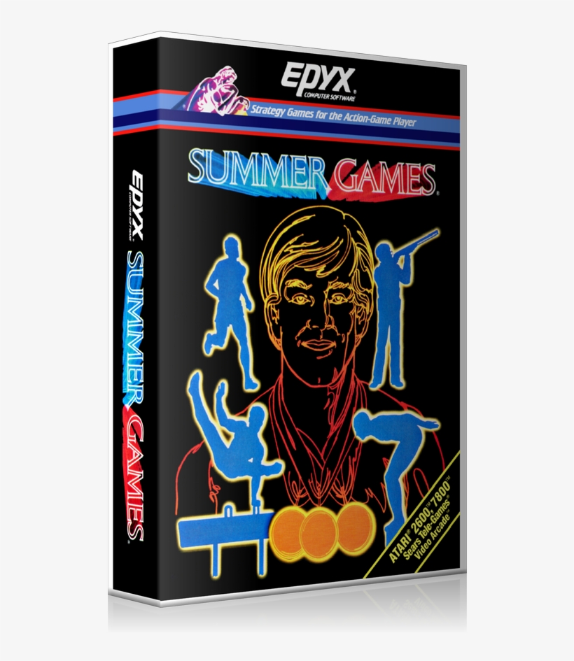 Summer Games Atari 2600 Game Cover To Fit A Ugc Style - Graphic Design, transparent png