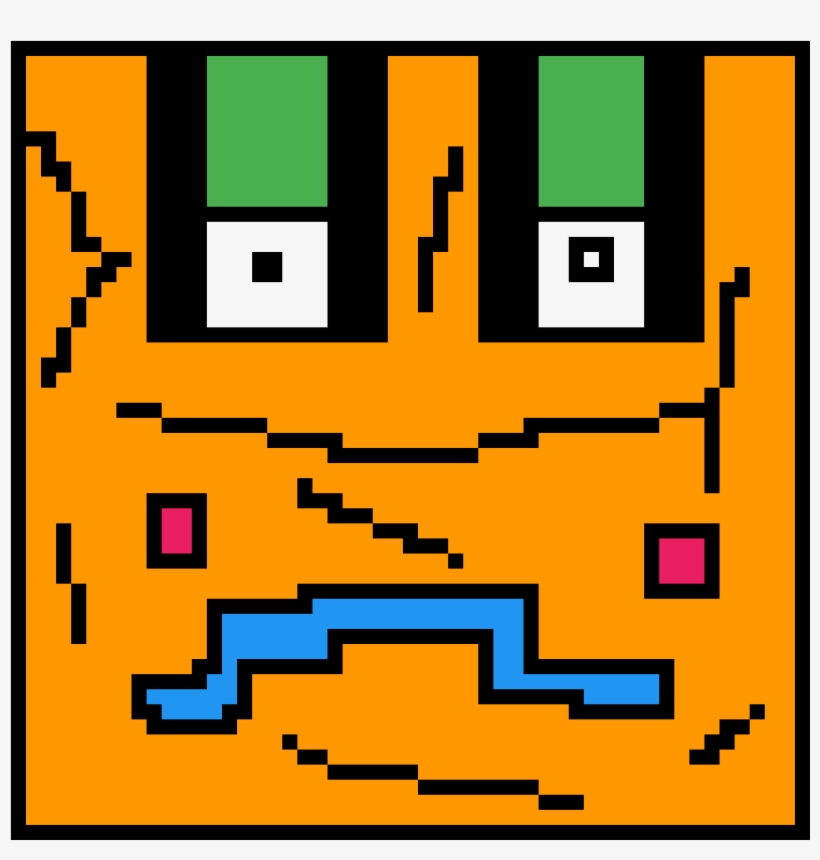 A Geometry Dash Charactor, transparent png