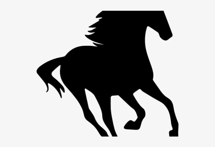 Mustang Clipart Caballo - Horse Silhouette Transparent Background, transparent png
