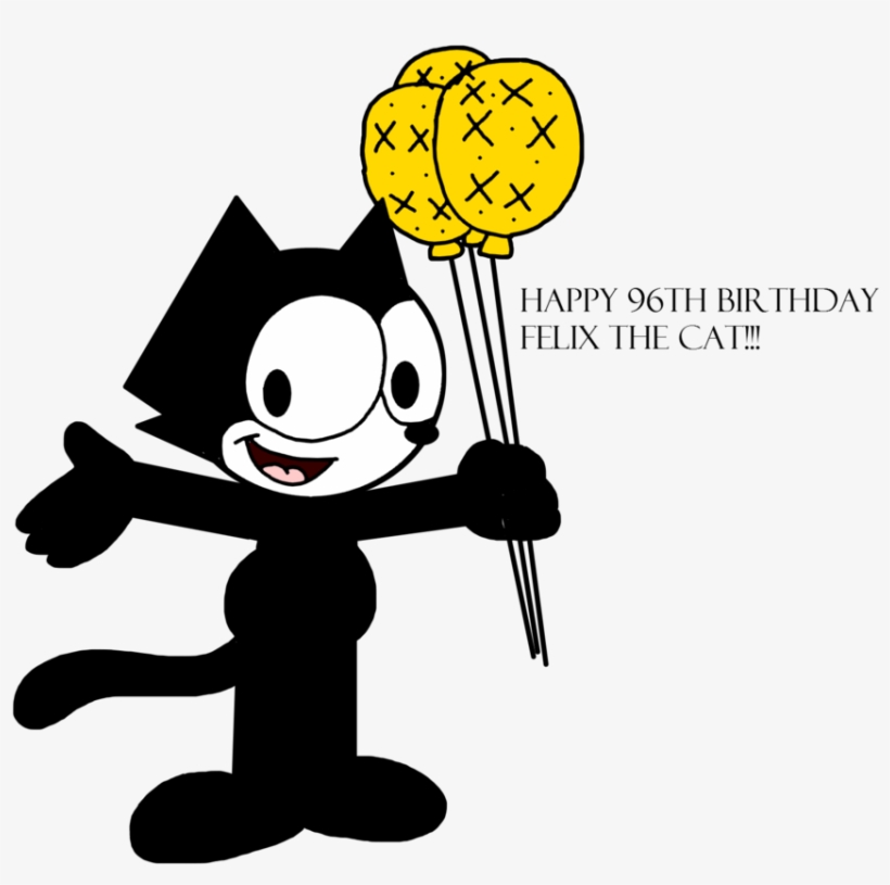 Felix The Cat, Cat, Happiness, Cartoon, Line Png Image - Felix The Cat Clipart, transparent png