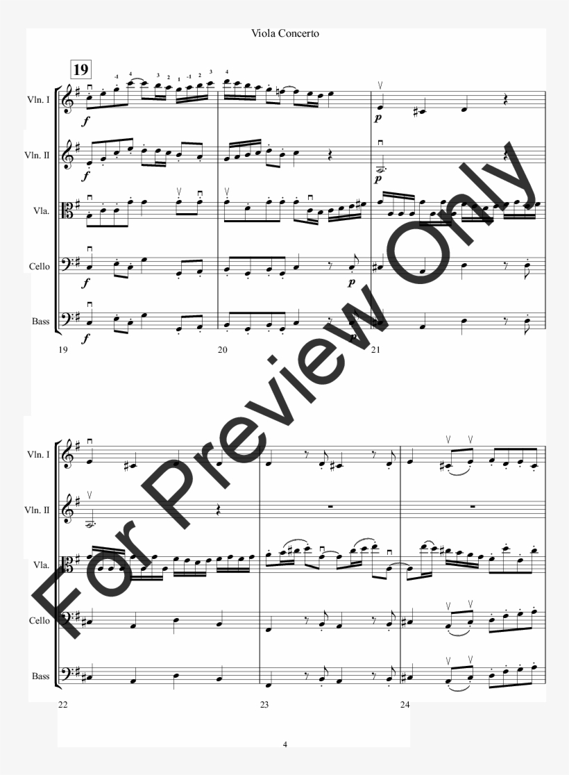Viola Concerto Thumbnail - Sheet Music, transparent png