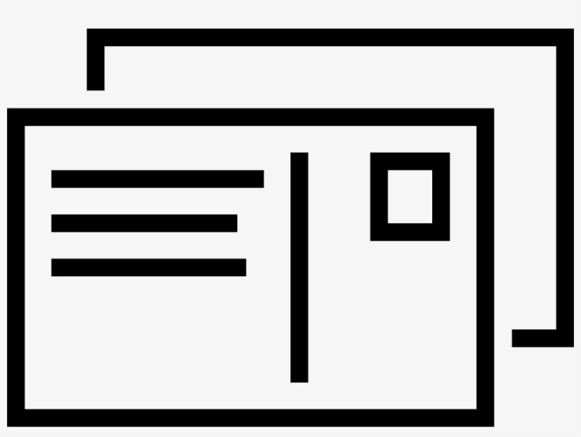 Png File - Postcard Icon, transparent png