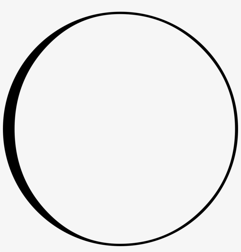 Moon Phase Symbol With Craters Comments - Half Circle Clip Art, transparent png