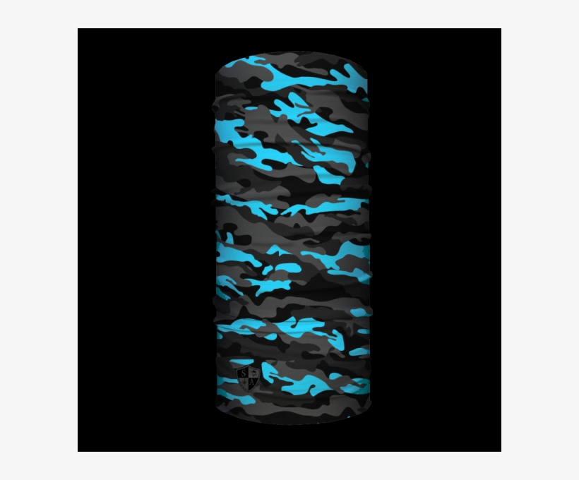 Aqua Military Camo - Mask, transparent png