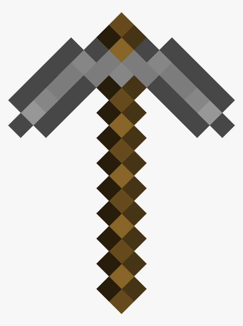 Stone Pickaxe - Cross, transparent png