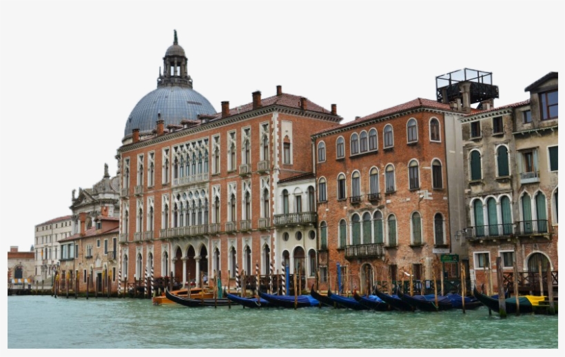 Houses By A River With Boats - Венеция Пнг, transparent png