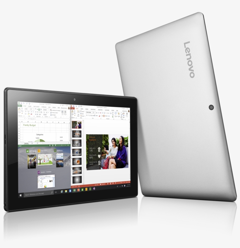 Lenovo Ideapad Miix 310 2 In 1 Tablet Silver 2016 02 - Lenovo Miix 310 10 1, transparent png