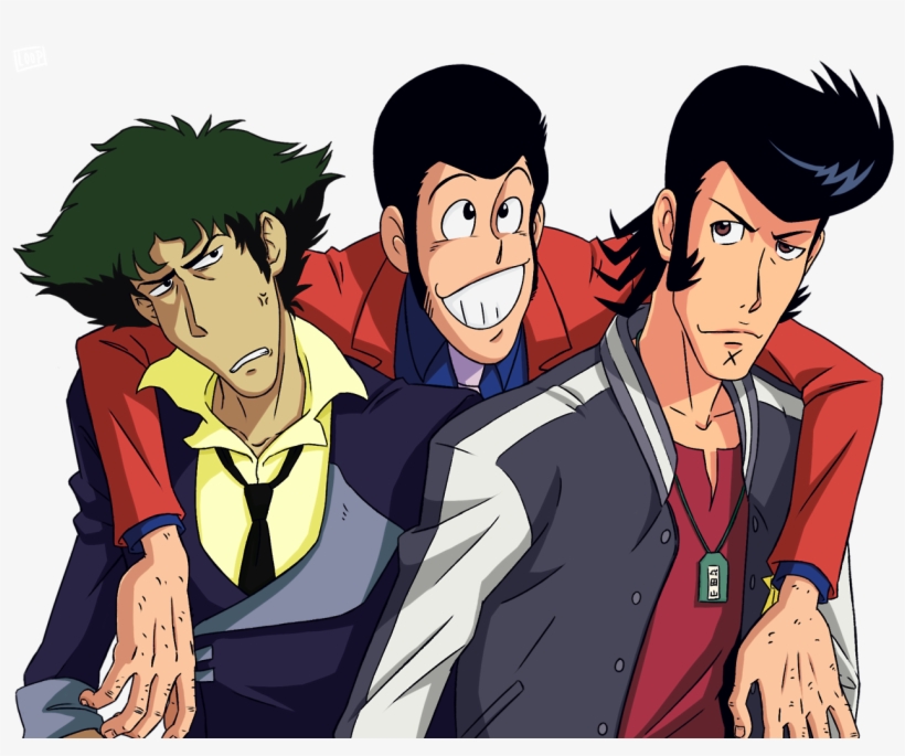 “// I Guess I'm Done With This A Family Portrait Of - Space Dandy Cowboy Bebop Lupin, transparent png