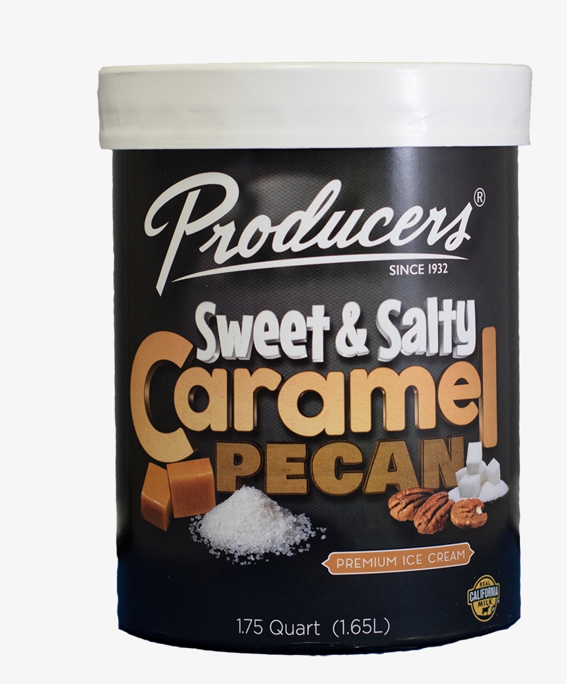 Sweet & Salty Caramel Pecan Ice Cream - Packaging And Labeling, transparent png