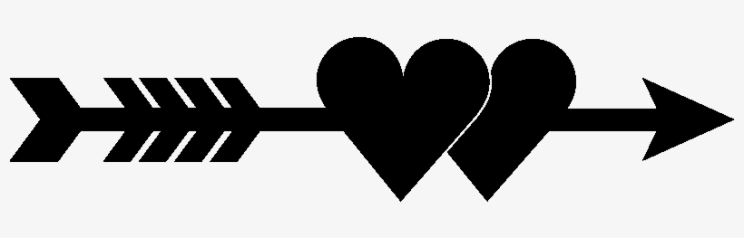Sticker Flêche À Cœur Stickers - Flèche Dans Le Coeur, transparent png