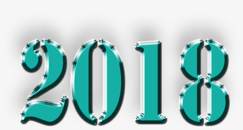 Happy New Year 2018 Psd Greetings Happy New Year 2018 - Graphic Design, transparent png