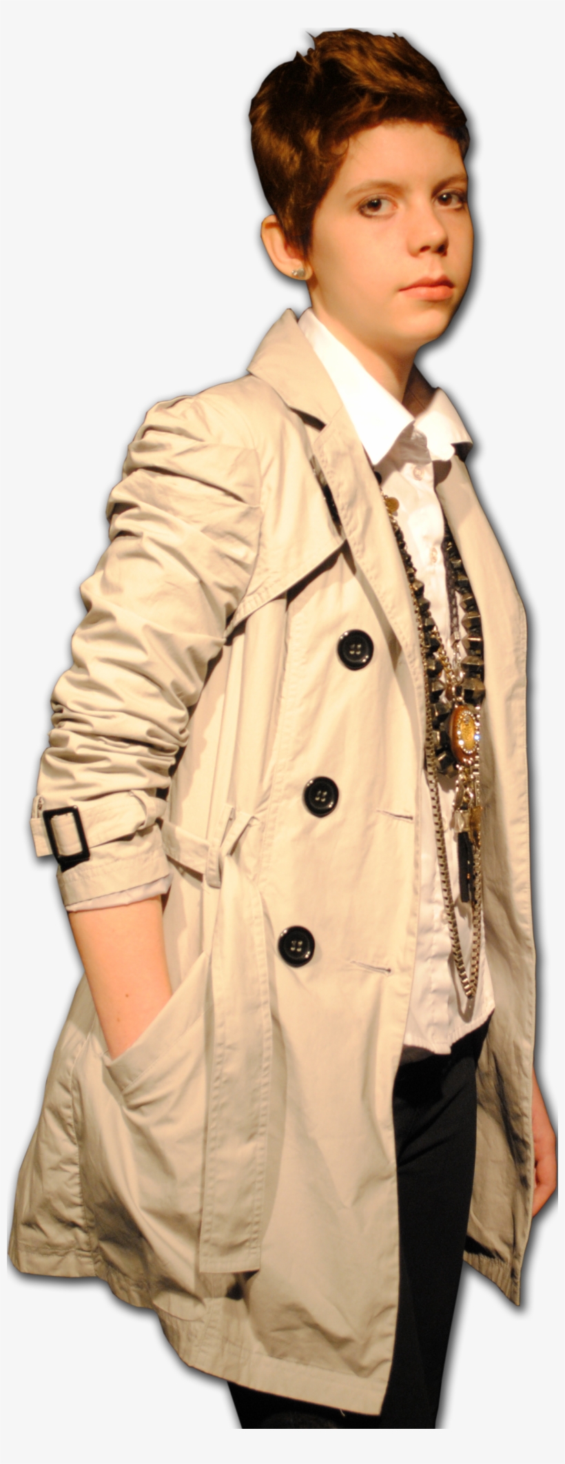 Above You Can See The Image That I Used As The Central - Trench Coat, transparent png