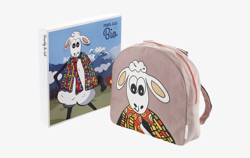 Woolly The Sheep Knapsack - Cartoon, transparent png