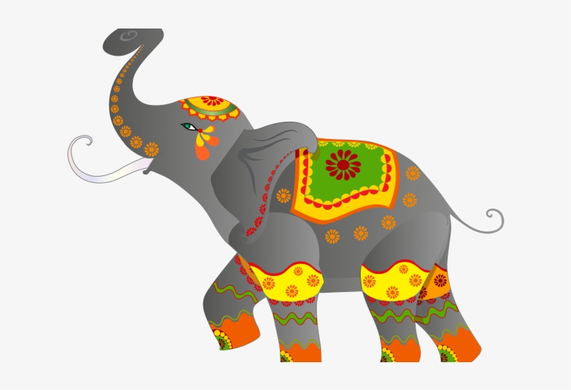 Indian Clipart Parrot - India Art Elephant, transparent png