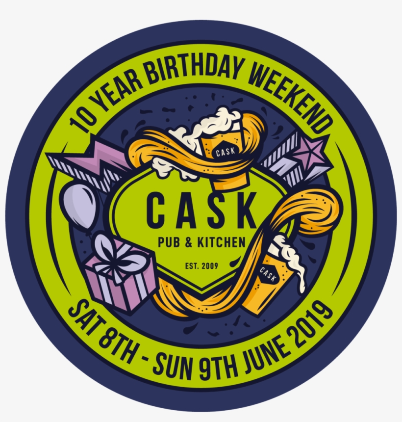 Cask Pub Kitchen 10th Birthday Weekend - Logo, transparent png