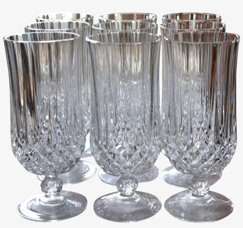 Cristal D' Arques Longchamp Set Of 9 Lead Crystal Iced - Cristal D Arques Longchamp, transparent png