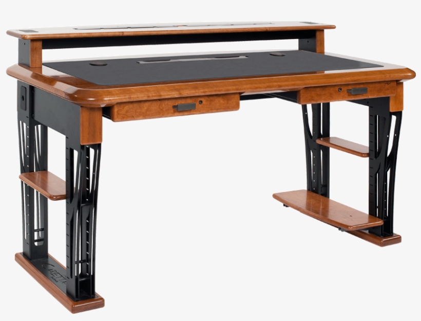 The - Desk With Computer Shelf, transparent png