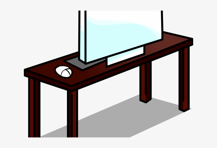 Table Clipart Computer Table - Escritorio Png, transparent png