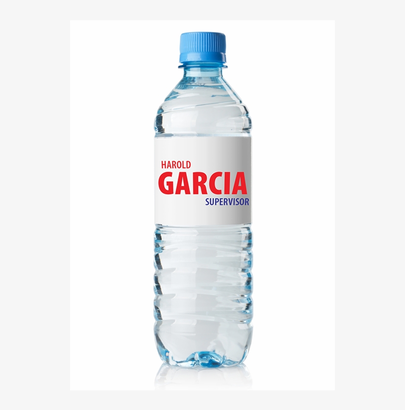 Water Bottles W/ Full Custom Labels - Plain Water Bottle Plastic, transparent png