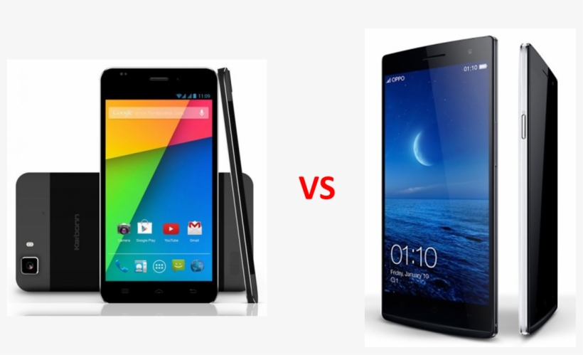 Titanium Hexa Vs Find 7a Photo - Karbonn Mobiles, transparent png
