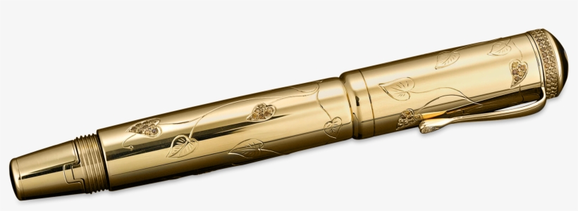 Montblanc Autumn Fountain Pen, Four Seasons Collection - Brass, transparent png