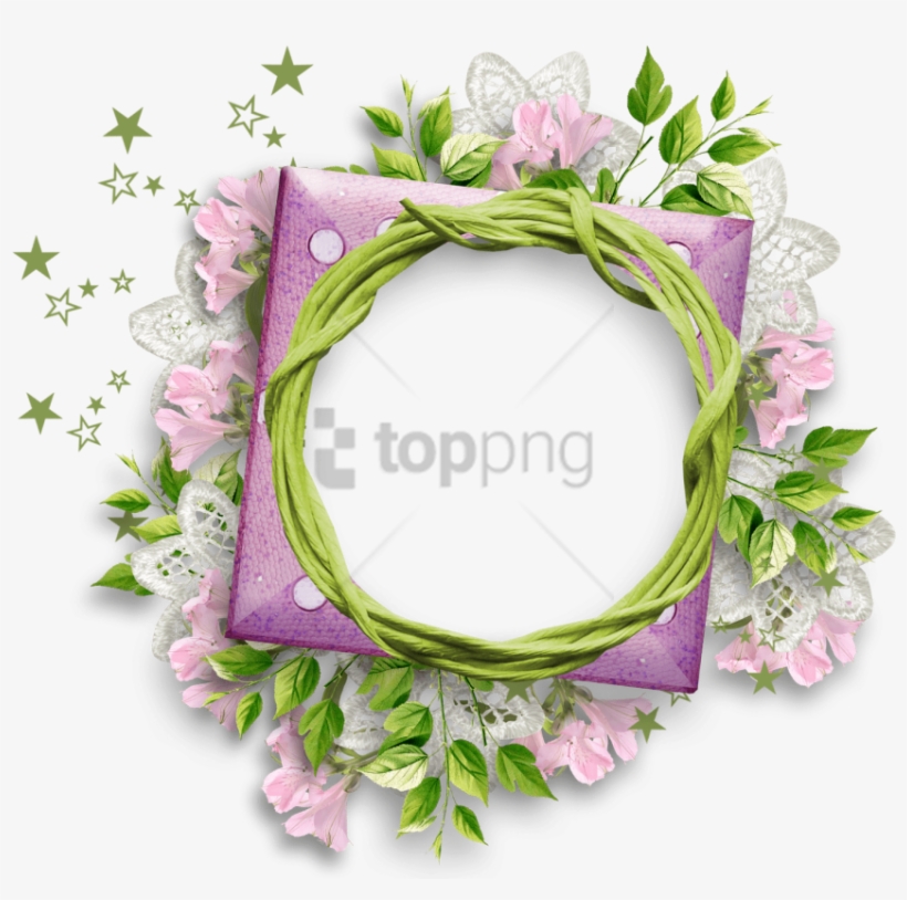 Free Png Flower Round Frame Png Image With Transparent - Circle Flower Frame Png, transparent png