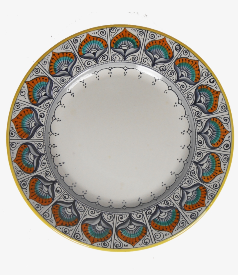 Dinner Plate Peacock Pattern - Porcelain, transparent png