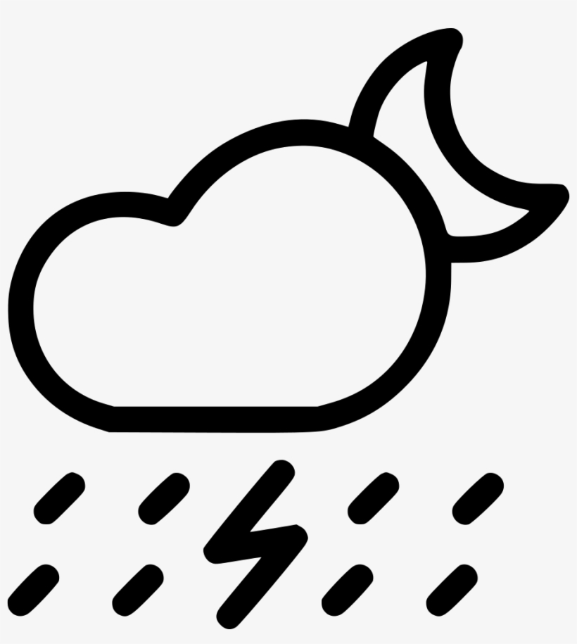 Fall Lightning Thunder Comments - Clipart Cloud Black And White Transparent, transparent png