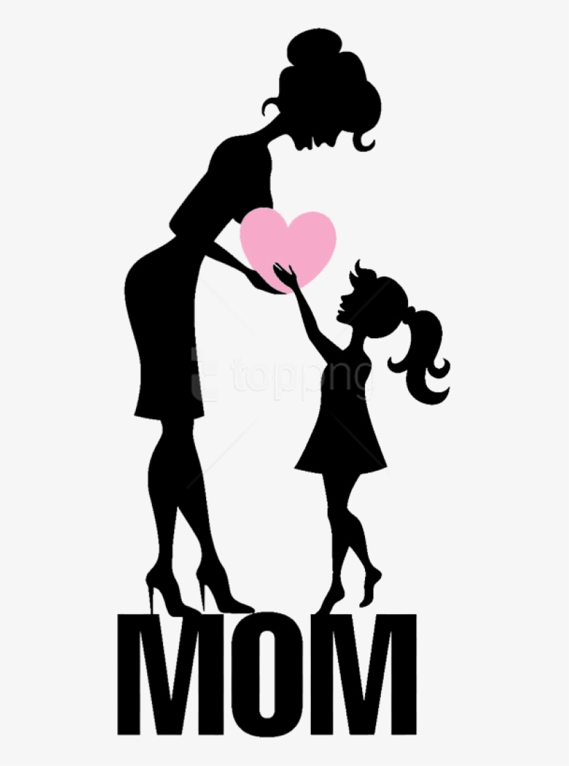 Free Png Download Mothers Day Love Mom Png Png Images - Clip Art Mother And Daughter, transparent png