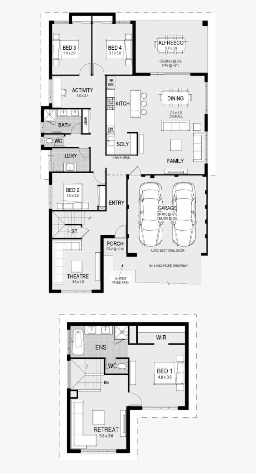 Wa Home Designs Plan Setwidth560 Cayman Designer Kitchen - Floor Plan, transparent png
