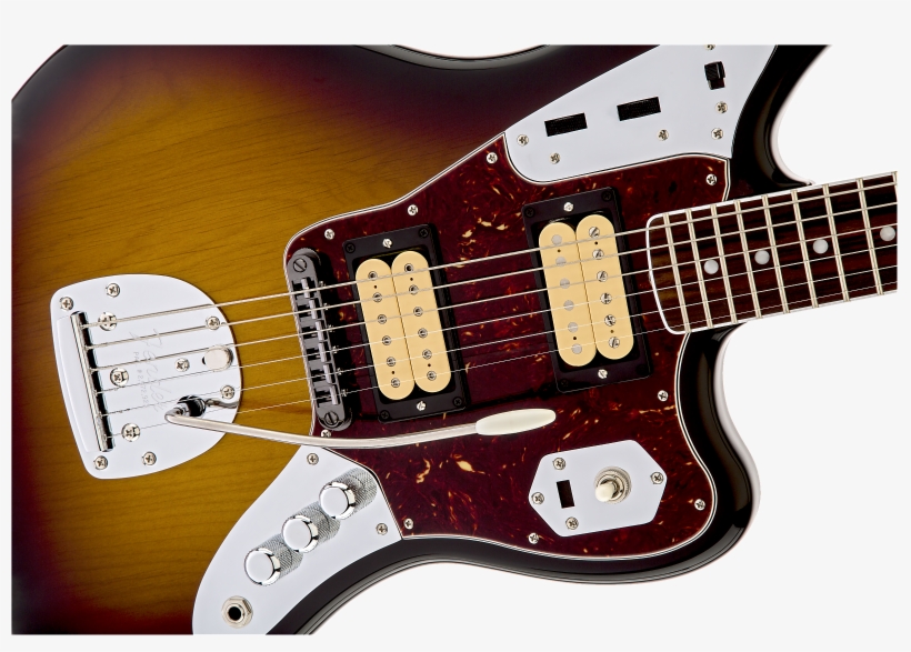 Fender Kurt Cobain Jaguar 3-color Sunburst - Black Jaguar Electric Guitar, transparent png
