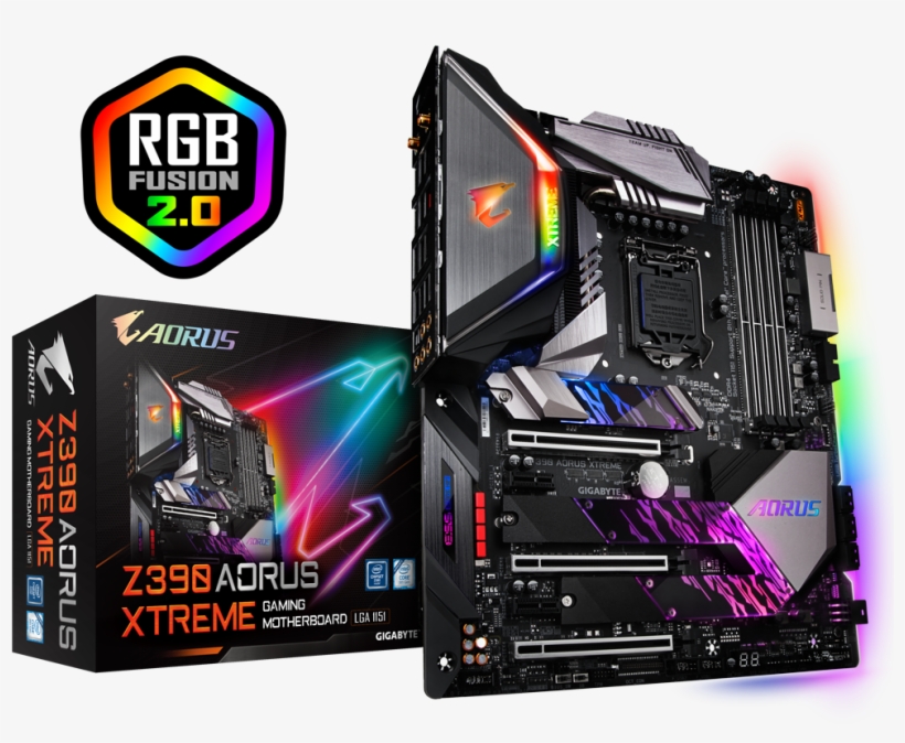 1 - 0) - Motherboard - Gigabyte Global - Gigabyte Z390 Aorus Xtreme, transparent png