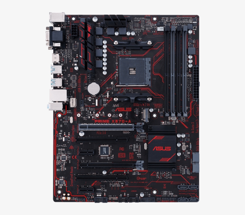 Prime X370-a, Amd X370 Chipset, Am4, Hdmi, Atx Motherboard - Asus Prime X370 A Amd, transparent png