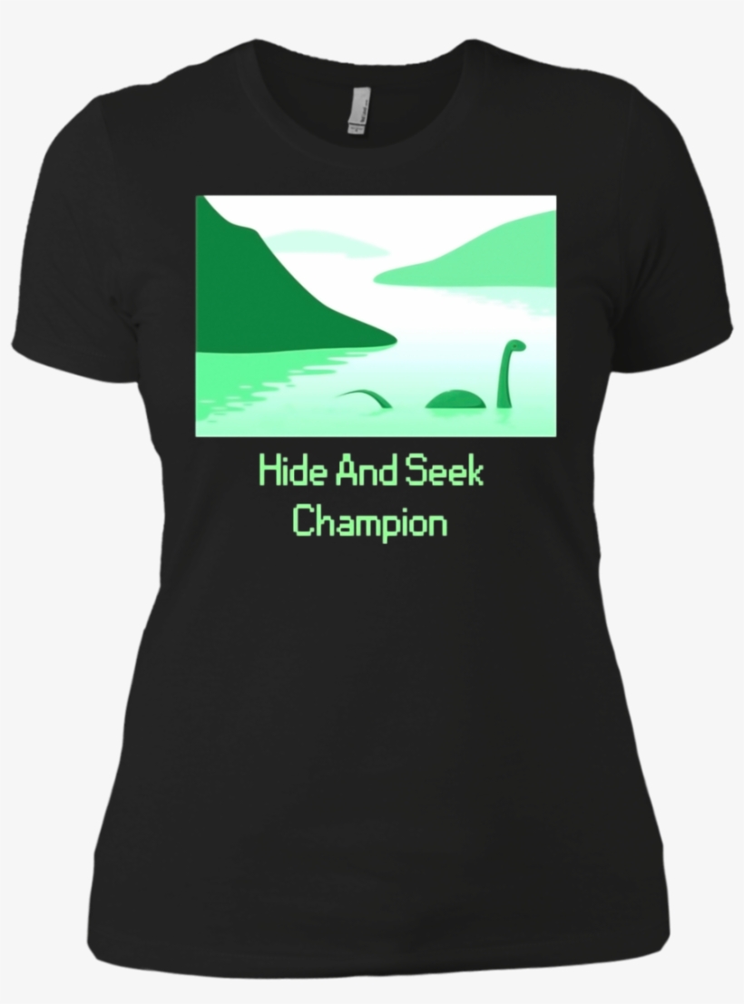 Hide And Seek Champion Funny Loch Ness Monster T-shirt - You Can T Sit With Us Halloween Shirt, transparent png