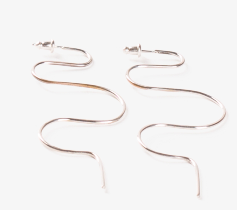 Minoux - Squiggle Earrings - Earrings, transparent png