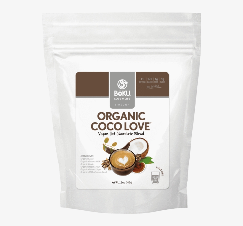 Hot Coco Love- Vegan Powders Boku® Superfood 12oz - Hojicha, transparent png
