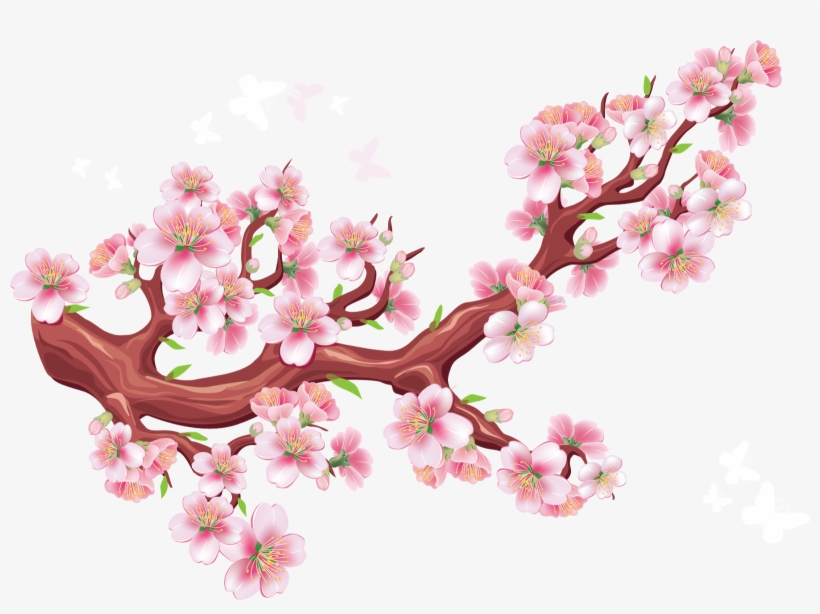 Picture Freeuse Download Flower Branch Transprent Png - Ảnh Tết Đẹp 2019, transparent png