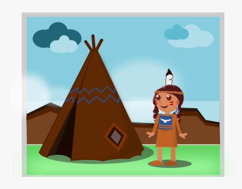 Native American Setting - Illustration, transparent png