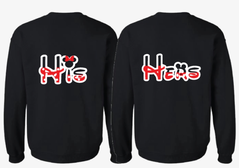 500200 His Hers - Cute Lesbian Couple Sweatshirts, transparent png