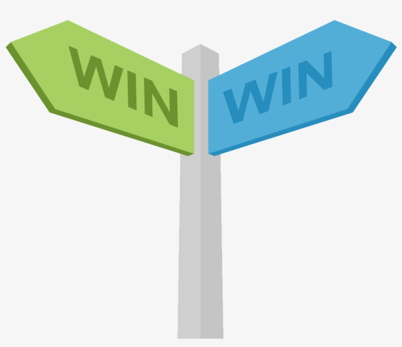 Win-win Negotiations - Sign, transparent png